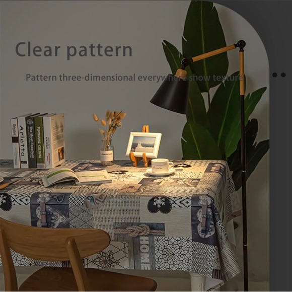 Rectangle Tablecloth Winter Keepsakes Collage Farmhouse Washable (54“ X 78”) - Picture 3 of 10